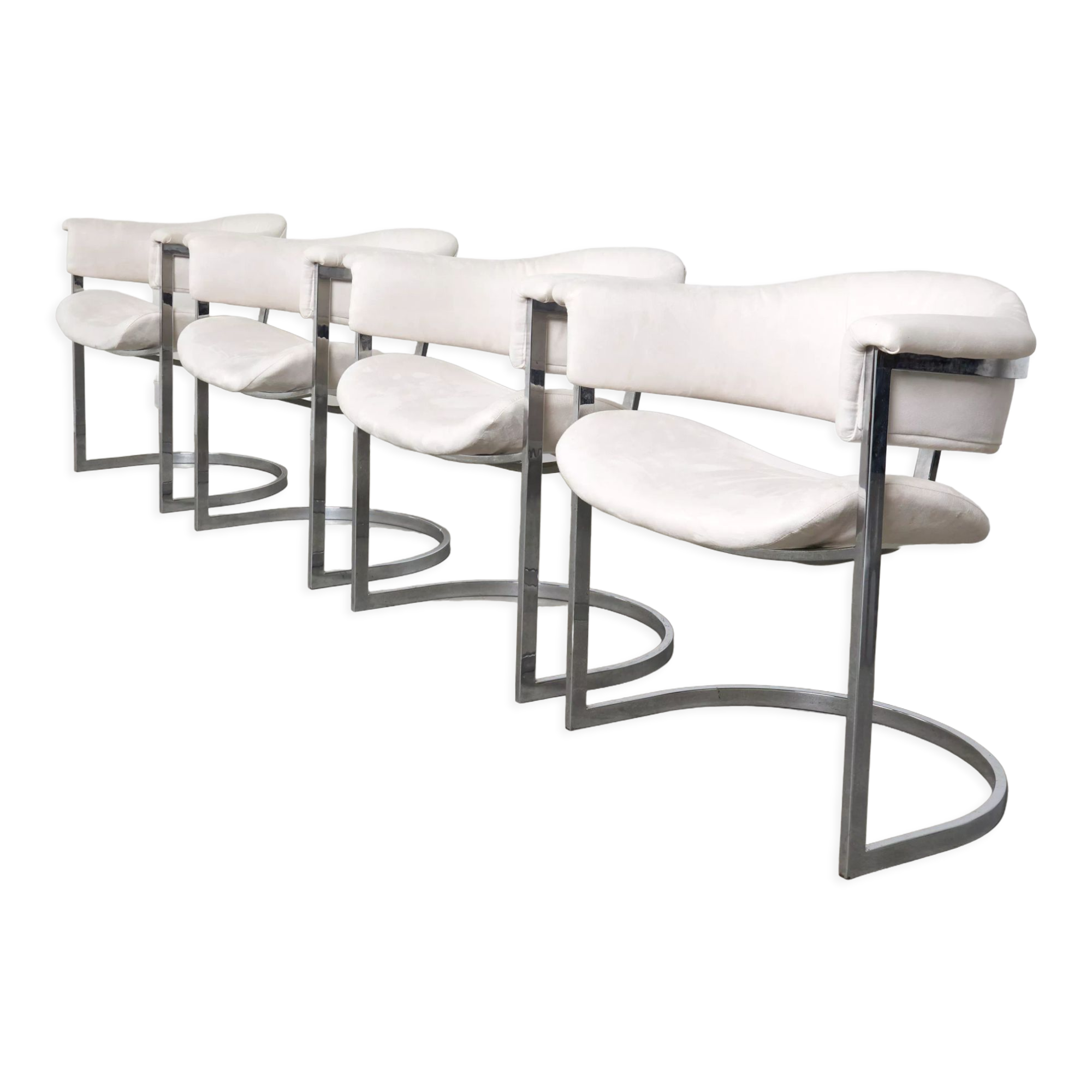 Set of 4 dining chairs by Vittorio Introini, Italy 1970s