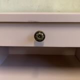 Vintage pale pink bedside table