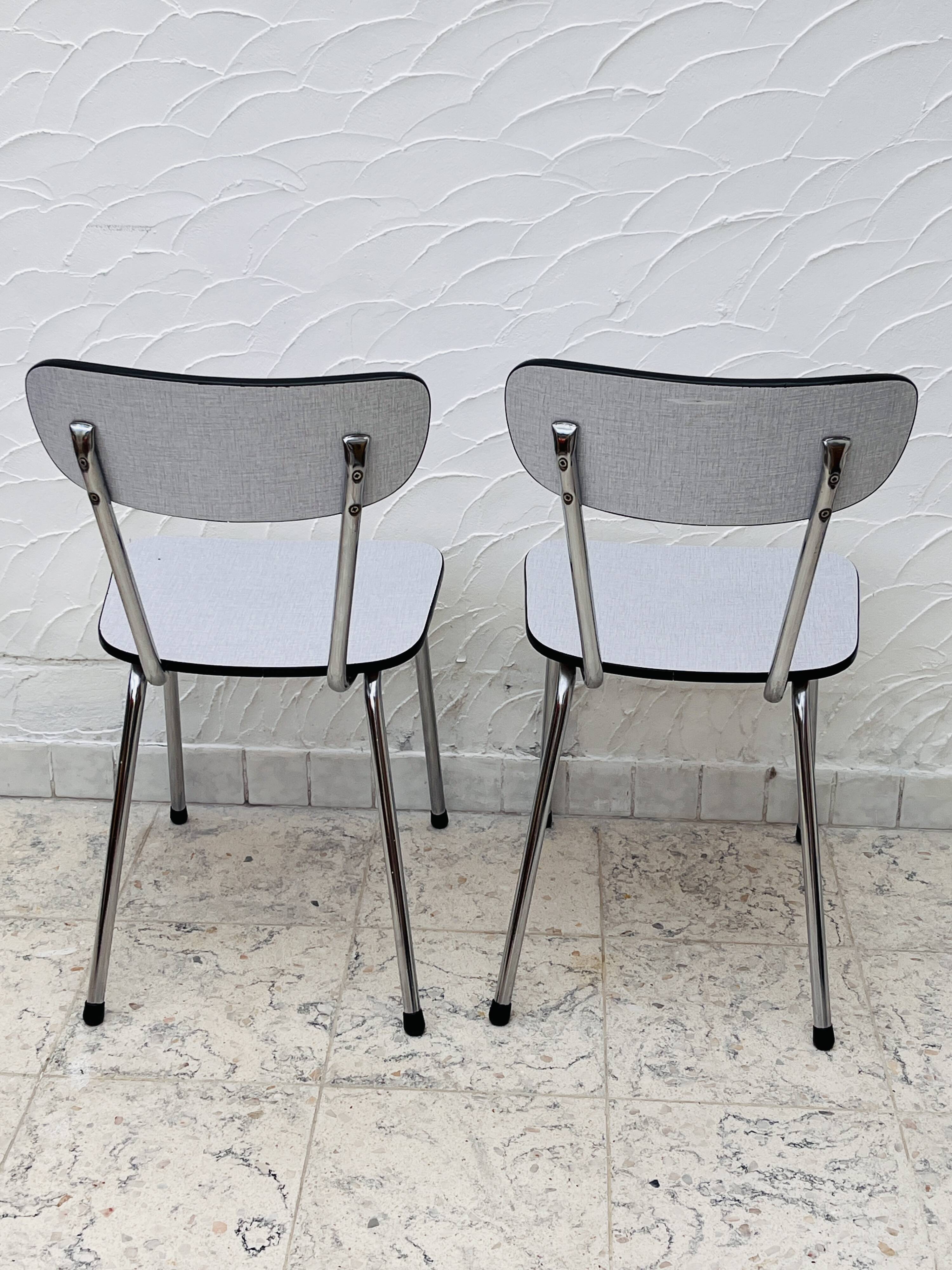 Two Formica chairs