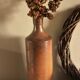 Vintage stoneware liqueur bottle with pouring spout