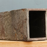Monolithic vase in natural slate