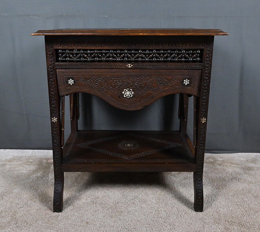 Syrian walnut table – late 19th century