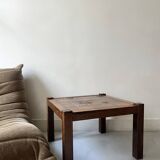 Wooden and ceramic coffee table, Jacques Blin design 1950