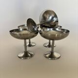 Set of 6 stainless steel bowls