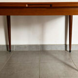 Table scandinave en teck des années 60 extensible