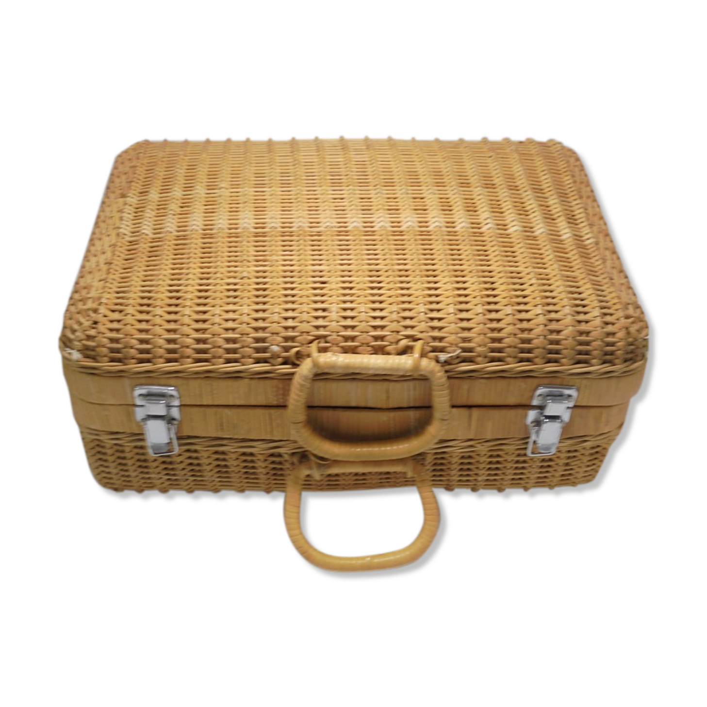 Wicker suitcase