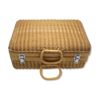 Wicker suitcase