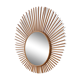 Old large rattan sun mirror