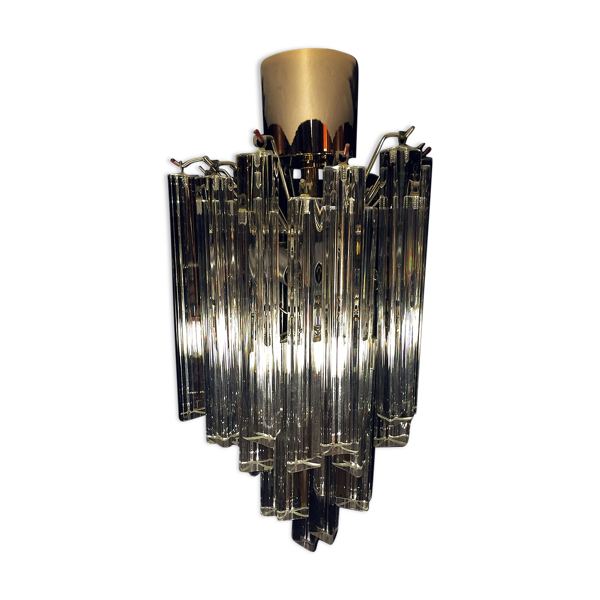 Suspension circulaire par Paulo Venini modèle triedi 1960