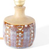 Scandinavian Modern Blue Glazed Stoneware Table Lamp, Søholm Stentøj, 1960s