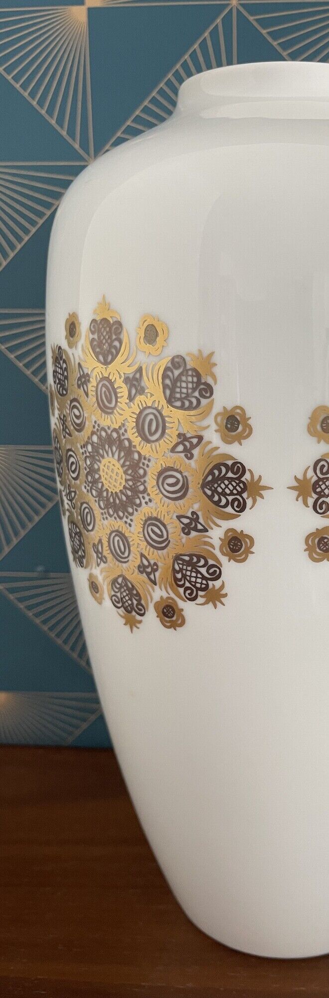 Bavarian porcelain vase H&C Heinrich Selb, Art Nouveau style