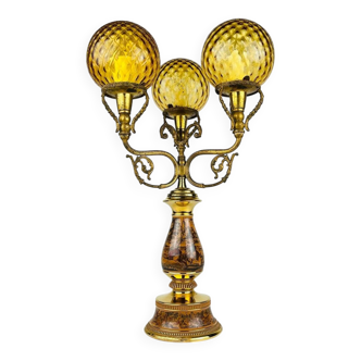 Table lamp with 3 arms by C. Florentine, Italy, 1950s