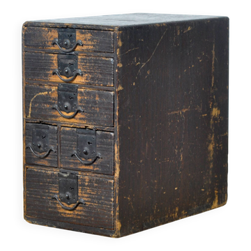 Antique Japanese ko-dansu with original iron fittings, circa 1900