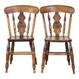2 chaises de salle à manger, milieu du 19e siècle