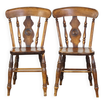 2 chaises de salle à manger, milieu du 19e siècle