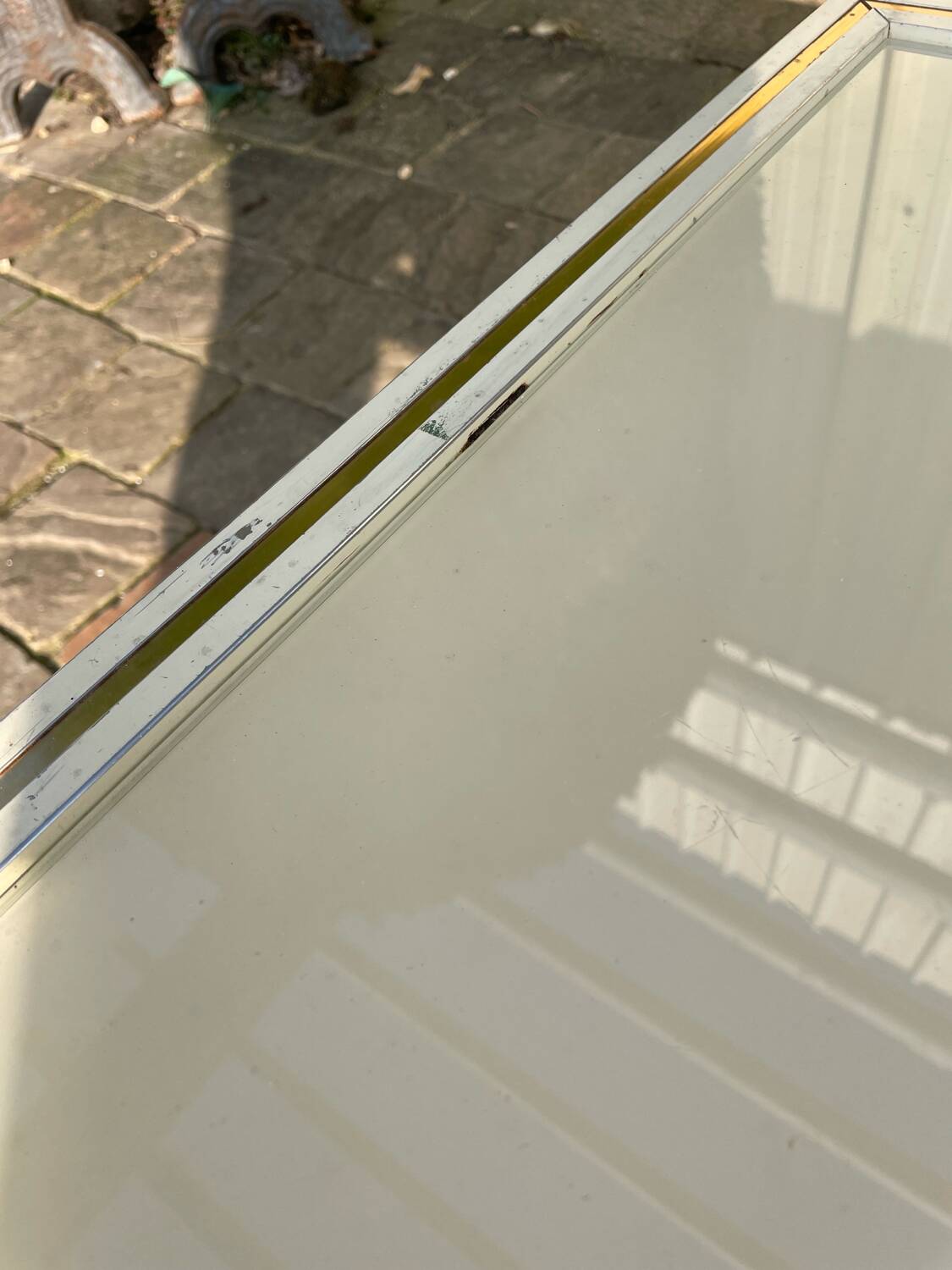 2 vintage 1970s ivory coffee tables