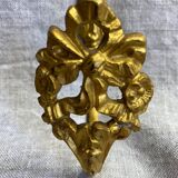 Patère en bronze doré