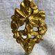 Patère en bronze doré