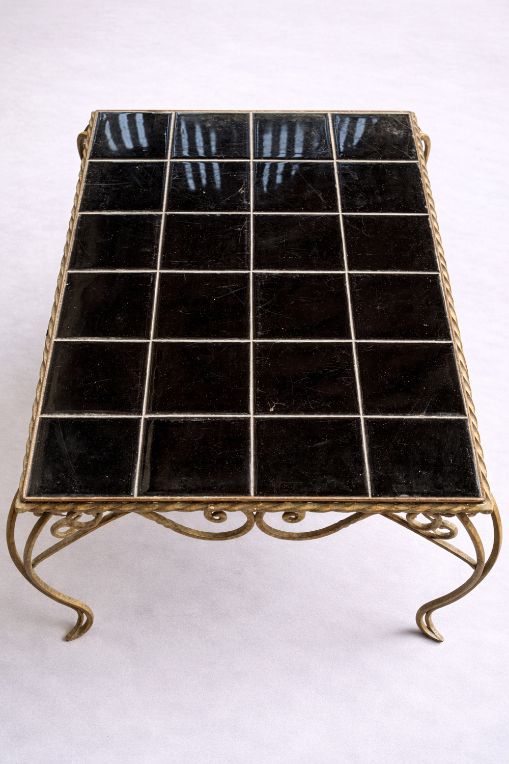 Wrought iron coffee table