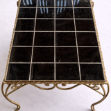Wrought iron coffee table