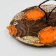 Plat Poisson Vallauris Céramique Vintage Orange
