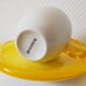 Set de 2 tasses à expresso jaunes Guzzini avec soucoupes