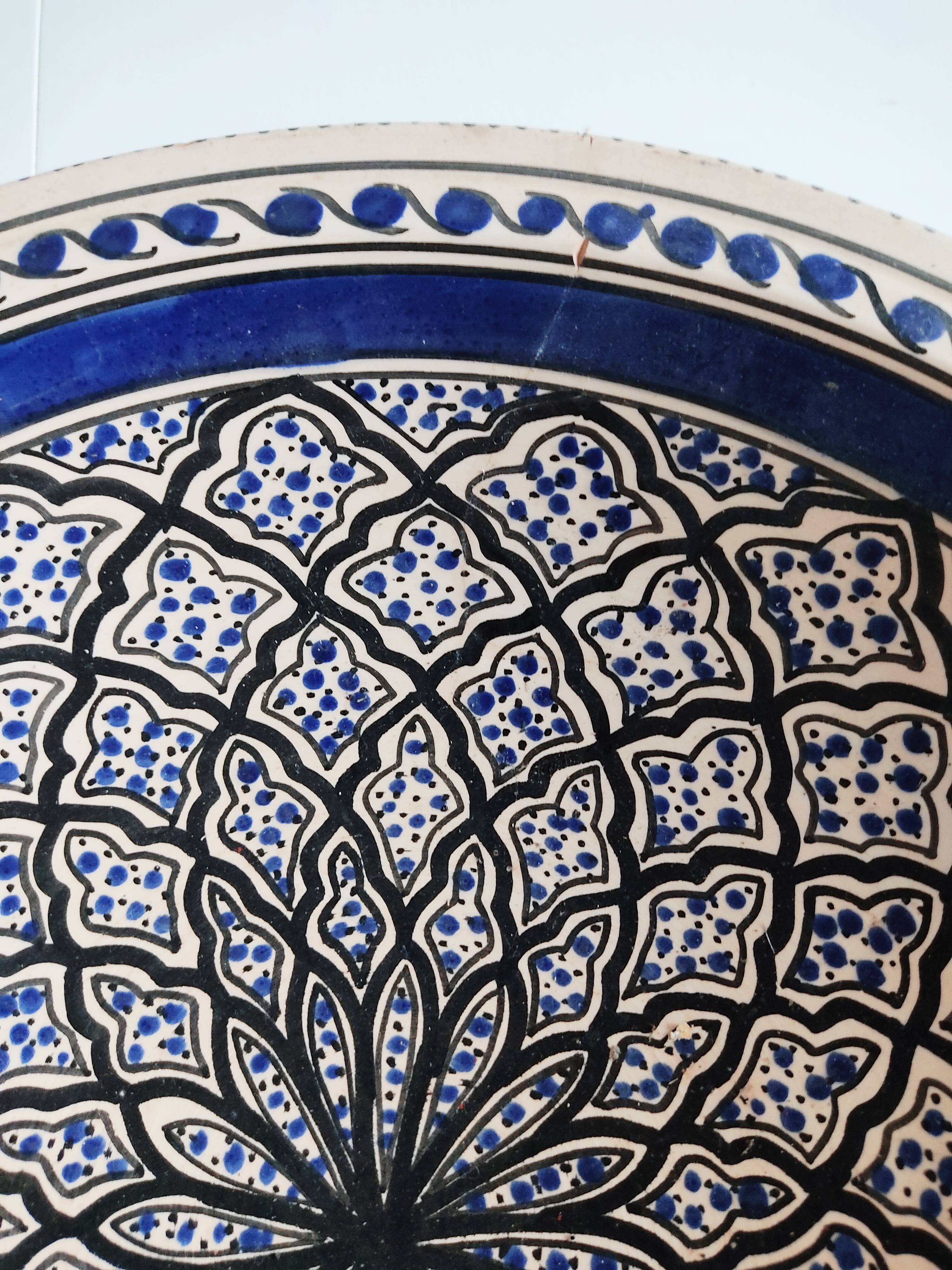 Empty turkish ceramic pocket