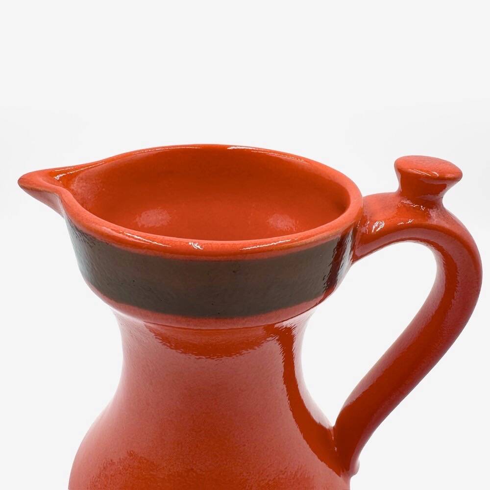 Ceramic orangeade set, orange, Zell, 1970s.