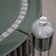 Zelino Poccioni Italian Modern Round Dining Table Mirrored Crystal for Mp2