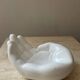 Empty vintage handmade ceramic pocket