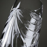 Set de 6 flûtes à champagne en cristal de Lorraine taillé main