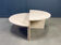 Paire de tables basses en travertin, années 1970