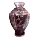 Art Deco vase in glass and silver metal