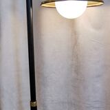 Black metal bell lamppost and 60s brass