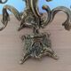 Pair of antique bronze candlesticks in the Louis XV rococo style