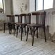 Set 4 chaises bistrot bois