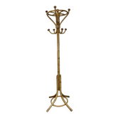 Vintage rattan parrot coat rack