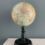 Terrestrial globe world map geographer Forest XIXth
