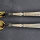 Art Deco Silver Salad Servers (Minerva Hallmark)
