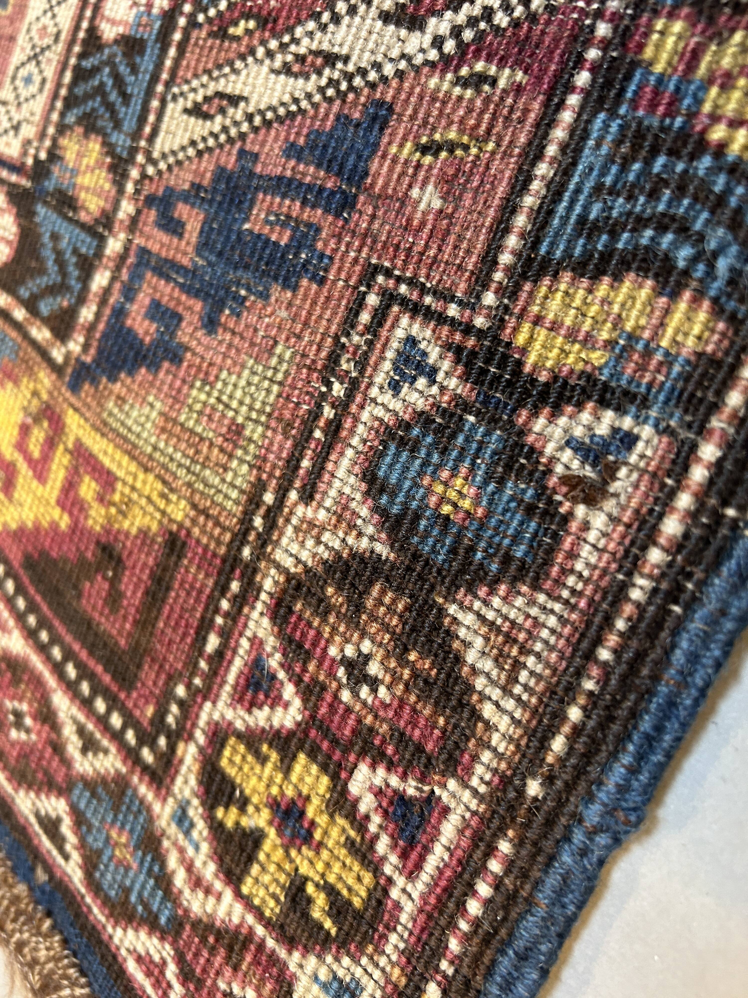 Antique Caucasian Kazak Rug