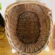 Wicker rattan log basket from the 1970s/80s