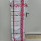 Nappe damassée bande rouge