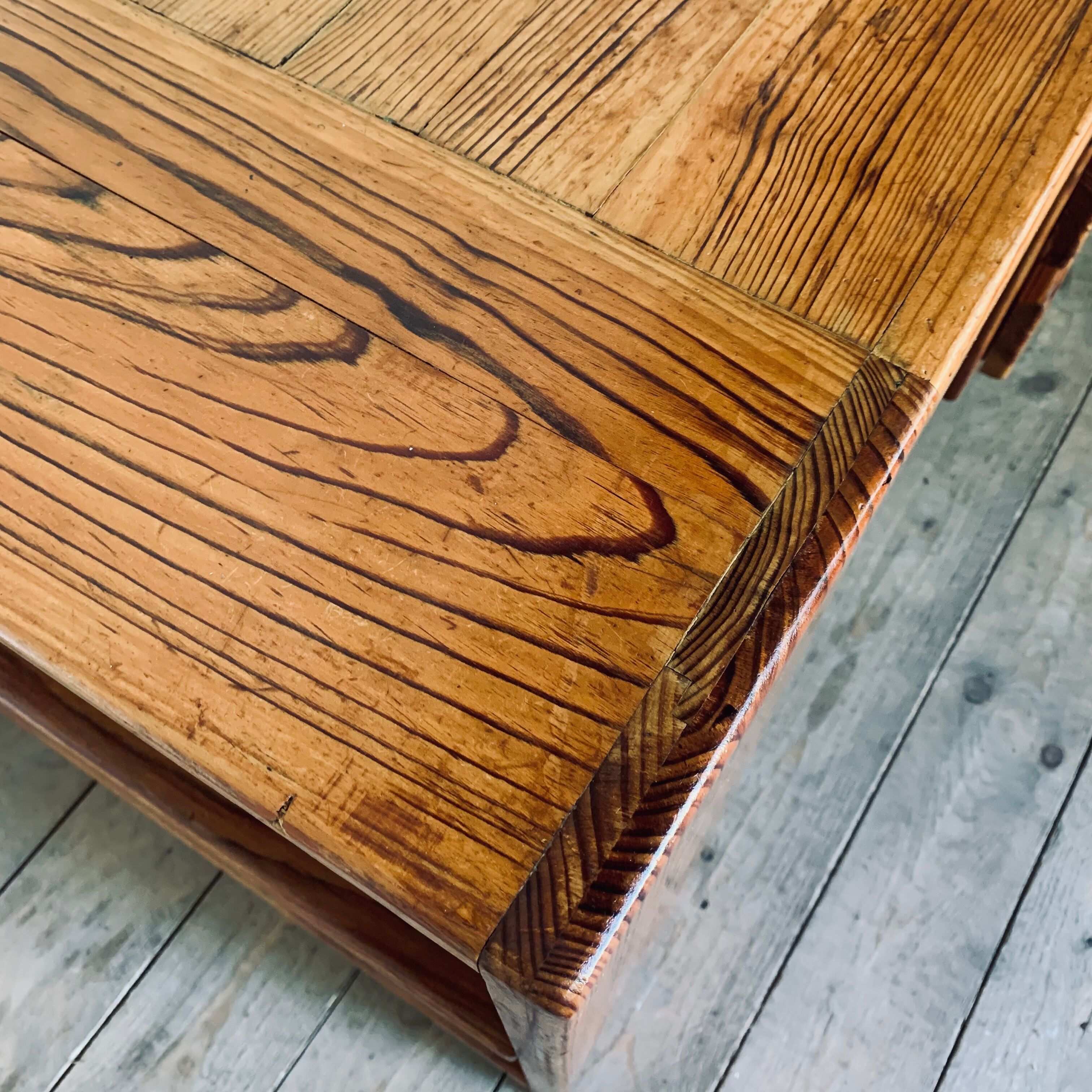 Vintage pine desk home style Regain