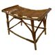 Vintage rattan bamboo footstool stool 1960s