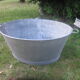 Bassine ancienne en zinc