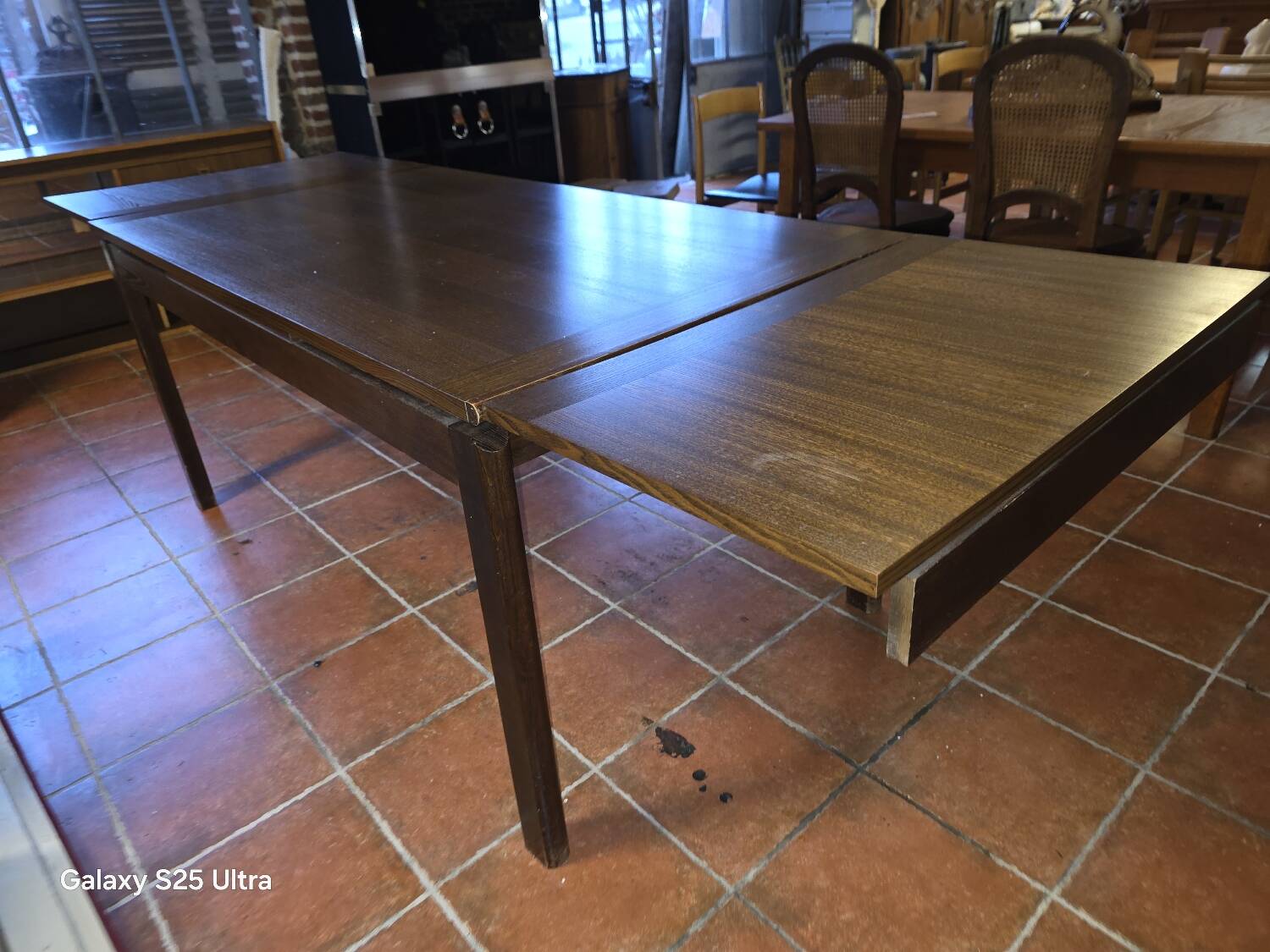 Scandinavian extendable oak table from the 1960s.