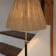 Floor lamp brass lacquered metal 1950