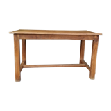 Table de ferme ancienne cirée en chêne
