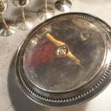 Servant eggcups metal silveré