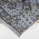 Turkish All-Over Floral Light Blue Vintage Runner Rug, 61x207Cm